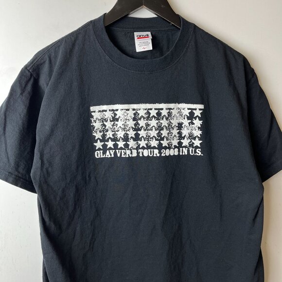 2008 Vintage Y2K Glay Verb Tour T Shirt Adult Black Large L Japanese Rock Band - Picture 5 of 16